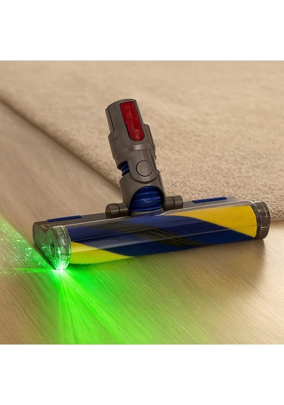 Dyson V12 Detect Slim Uyumlu Lazer Işıklı Fluffy Süpürge Başlığı 972522-02