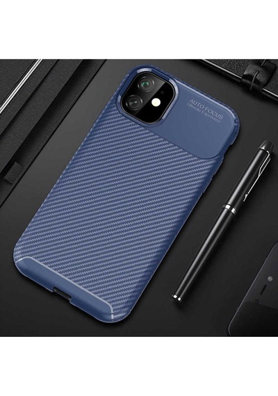 Apple Uyumlu iPhone 11 Kılıf Zore Negro Silikon Kapak Lacivert