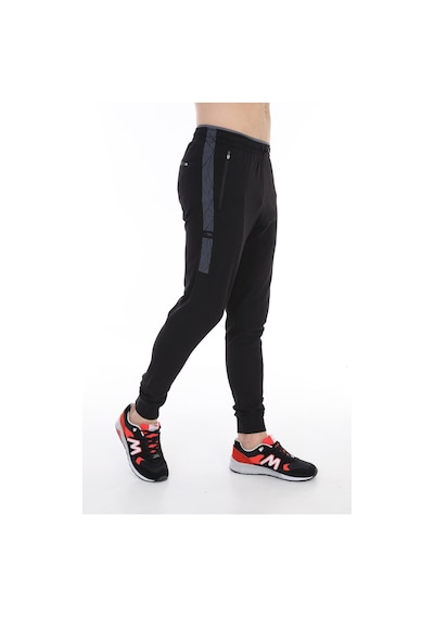 Maraton Sportswear Regular Erkek Ribana Paça Basic Siyah Eşofman Altı 21014-siyah Siyah