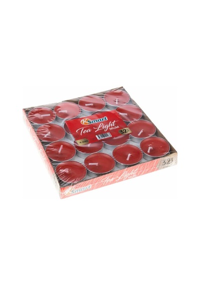 32'li Kırmızı Tea Light Mum Belirtilmemiş