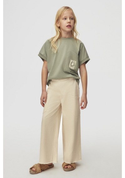 Nk Kids Asimetrik Cepli Kız Çocuk T-shirt 38412 Yeşil