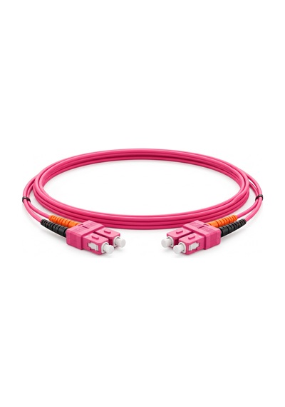 Alfafonet Sc/pc-sc/pc Multimode Om4 Dupleks 1 Metre Fiber Patch Cord