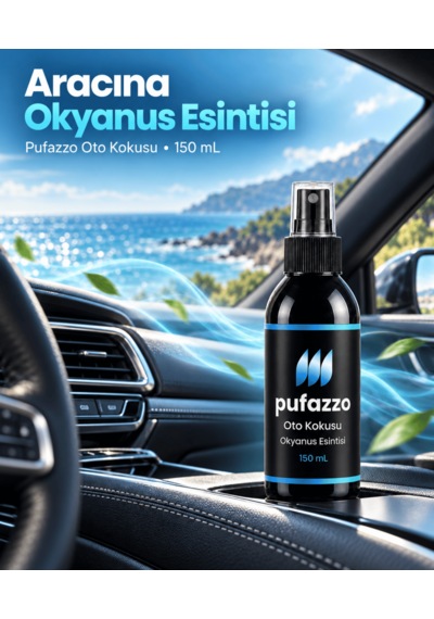 Pufazzo Sprey Oto Kokusu 150 Ml - Okyanus Esintisi