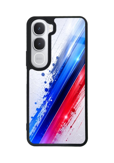 Vivo Y31 Blue M2 Tasarımlı Glossy Telefon Kılıfı Kırmızı