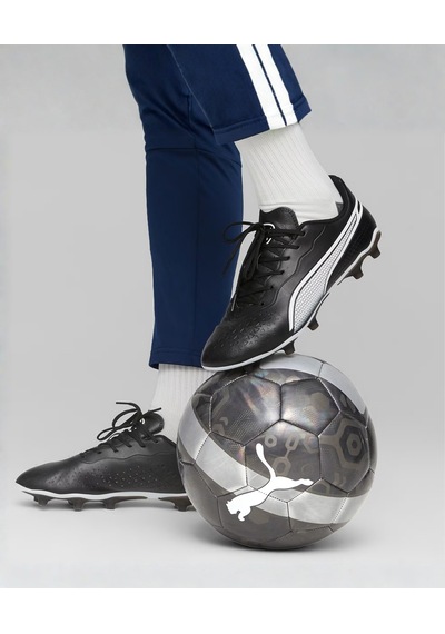 Puma King Match Fg/ag Erkek Futbol Krampon Siyah/beyaz