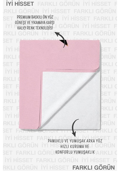 Yıldız Leopar Desenli Pembe Plaj Havlusu - Modern Pop Art Kum Tutmayan Havlu Havuz Deniz Banyo Kuru Melisa