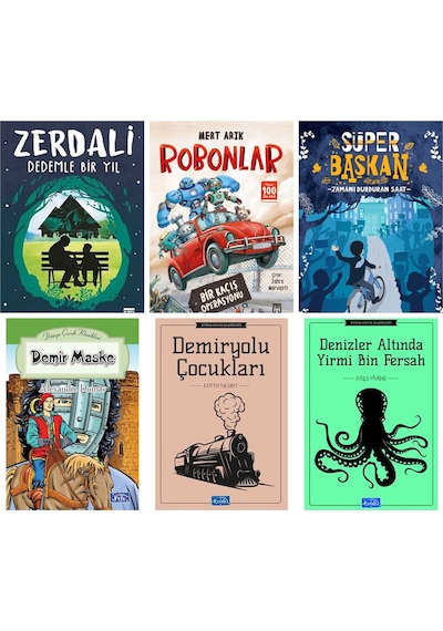 Zerdali Dedemle Bir Yıl,robonlar,süper Başkan ,demir Maske,7,6,5,4.sınıflar İçin Okuma Seti