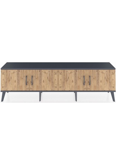 Arges Tv Ünitesi 2 Raflı 4 Kapaklı 176x30x51 Antrasit-çam/antrasit Atlas Çam/antrasıt Arges Tv Ünitesi 2 Raflı 4 Kapaklı 176x30x51 Antrasit-çam/antrasit Atlas Çam/antrasıt