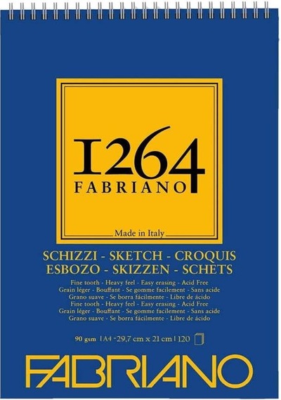 Fabriano 1264 Sketch Paper Eskiz Defteri 90 G 120 Yp. Ü. Spira N11.168