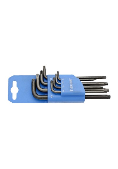 Unıor Torx Key Alyen Seti Tr 9 Tr 10 Tr 15 Tr 20 Tr 25 Tr 27 Tr 30 Tr40 Siyah