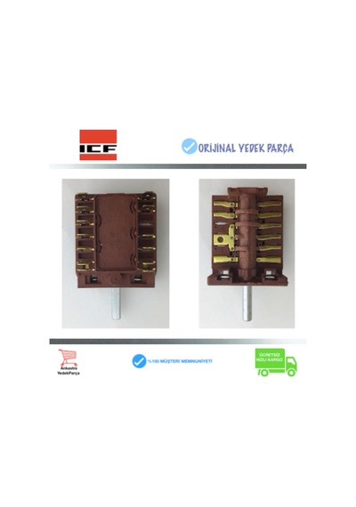 Icf Ankastre Firin Komutatör / Anahtar Şalter  Parça - 368019320