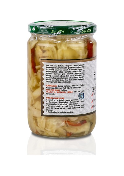 Sauerkraut Ekşi Lahana Turşusu No6 Kimyon&chili 660cc.