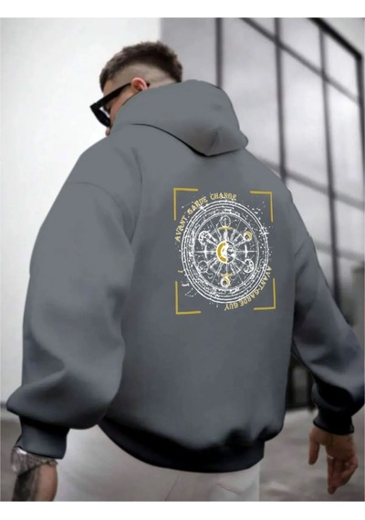 Altamira Erkek Avant Sırt Baskılı Oversize Kapşonlu Sweatshirt 001