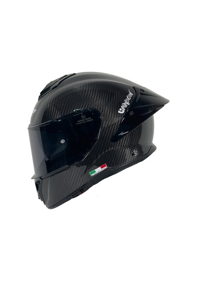 Kask Sway 861f D Carbon Parlak Siyah