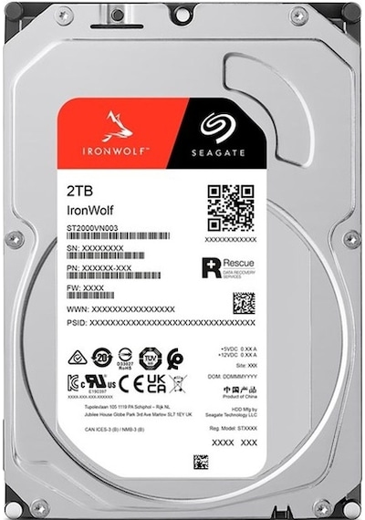 Seagate IronWolf ST2000VN003 3.5" 2 TB ‎5900 RPM 64 MB SATA 3 HDD