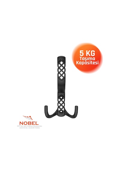 Karatay Portmanto Askısı, Metal Vestiyer Askısı, 20 Gr, Dolap Ve Duvar Askılığı, Matsi Yah Vidalı