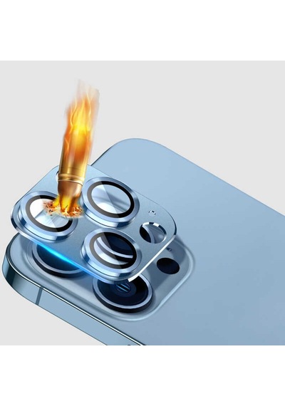 Apple Uyumlu   iPhone 13 Mini Cl-03 ​​​​Kamera Lens Koruyucu Metal Cam Kor