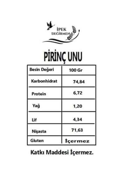 Glutensiz Pirinç Unu 10 Kg Doğal Katkısız