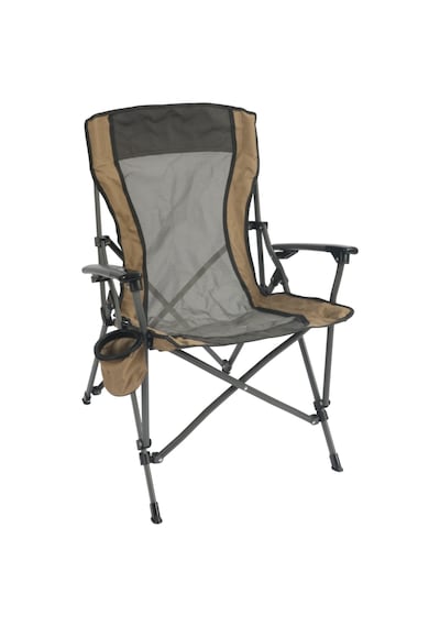Funky Chaırs Safari Xl Katlanabilir Kamp Piknik Plaj Sandalyesi - 150 Kg Taşıma Kapasiteli, Taşıma Çantalı, Büyük Boy, Fileli Kahverengı