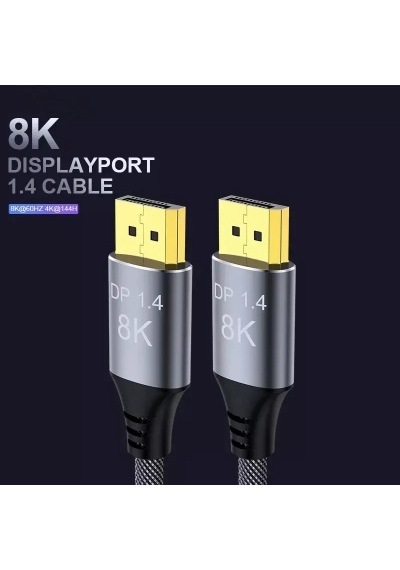 3 Metre 8k Displayport Kablo 1.4 Versiyon 8k Displayport Kablo 3 Metre