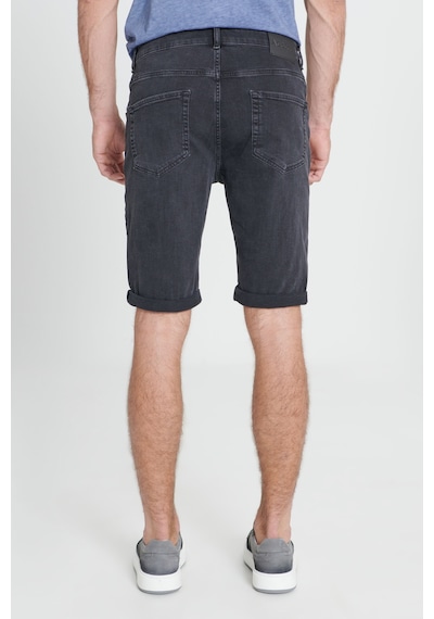 Ac&Co / Altınyıldız Classics Erkek Antrasıt Slim Fit Dar Kesim Pamuklu Esnek Denim Şort Antrasit
