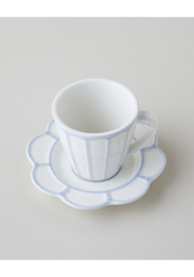 English Home Soft Cloud Stoneware 4 Parça 2 Kişilik Kahve Fincan Takımı 70 Ml Açık Mavi
