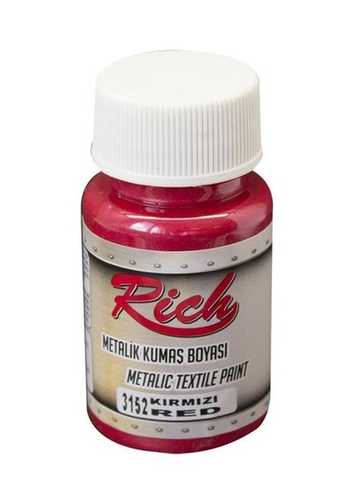 Rich Metalik Kumaş Boyası 50 Cc. 3152 Kırmızı