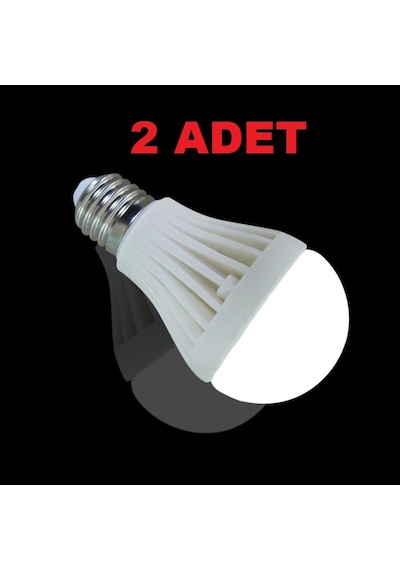 7W Enerji Tasarruflu Led Ampul 2  Adet
