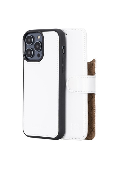 Bouletta Apple İphone 14 Pro Max Uyumlu Deri Kılıf Mwwn F3