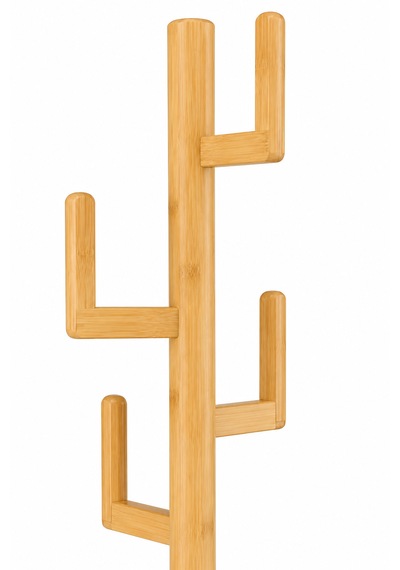 Robin Home Bambu Portmanto Askılık Modern Vestiyer Ayaklı Askılık Ahşap Elbise Askısı Bej