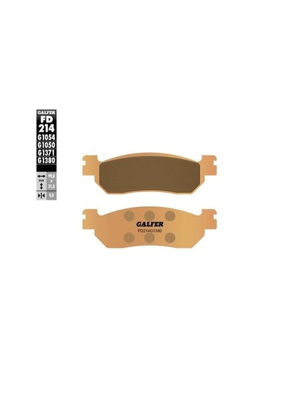 Yamaha X-max 250 Arka Fren Balatası 2010-2013 Galfer Sinter Metal Scooter