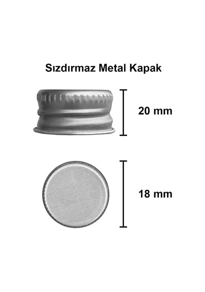50 Cc Gümüş Metal Kapaklı Hediyelik Shot Şişesi 50 Ml Kolonya Koku Süs Küçük Şeffaf Cam Şişe 6