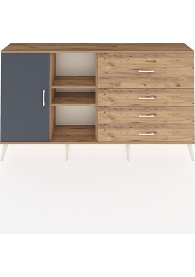 Arges Konsol 4 Raflı 4 Çekmeceli Tek Kapaklı 176x30x99 Çam-antrasit/çam Antrasıt/atlas Çam - Atlas Çam Arges Konsol 4 Raflı 4 Çekmeceli Tek Kapaklı 176x30x99 Çam-antrasit/çam Antrasıt/atlas Çam - Atlas Çam