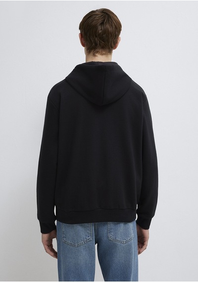 Mavi - Mavi Logo Baskılı Fermuarlı Sweatshirt 0s10557-900 Siyah