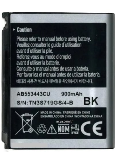 Senalstore Samsung Uyumlu S5233 G800 Pil Batarya Ab553443ce Bk