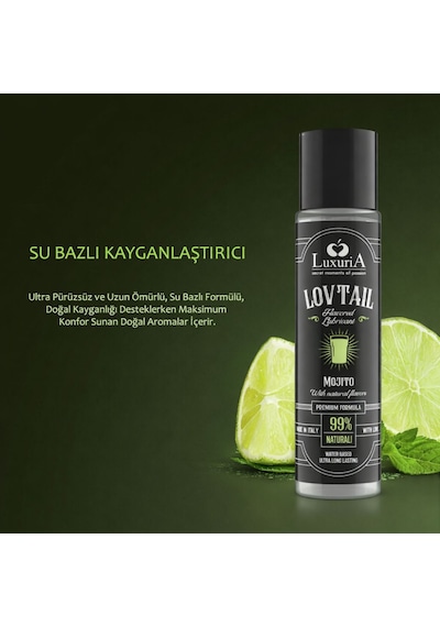 İntimateline Luxuria Lovtail Mojito Aromalı 60 Ml Kayganlaştırıcı Jel