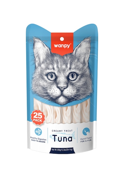 Ton Balıklı 25 14gr Krema Kedi Ödülü