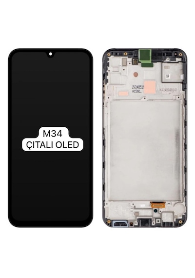 Samsung Uyumlu Galaxy M34 5g M346b Lcd Ekran Dokunmatik Çıtalı Oled