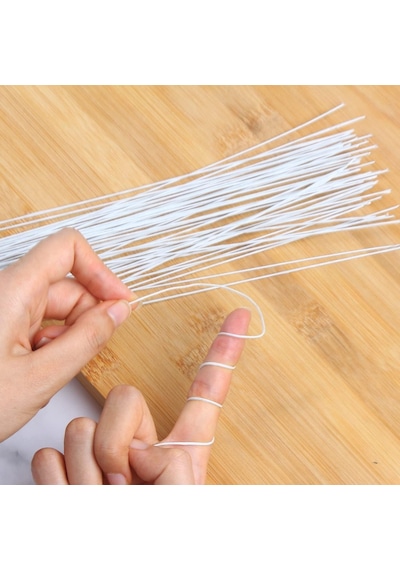 Roco Paper Çiçek Teli No:18 1.5mm - 9 Adet 60 Cm - Beyaz