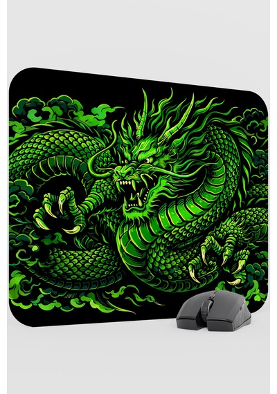 Ejderha Yeşil V3 48x40 Xl Gaming Kauçuk Kaymaz Taban Mouse Pad Fare Altlığı