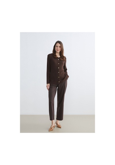 LC Waikiki Alıta Cıty Farkıyla Lcw Grace Kahverengi Triko Düz Kadın Hırka Kahverengi - 931517592 Kahverengi LC Waikiki Alıta Cıty Farkıyla Lcw Grace Kahverengi Triko Düz Kadın Hırka Kahverengi - 931517592 Kahverengi