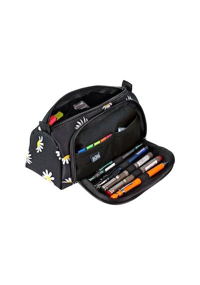 Jacbag Prime Xl-lastik Ayraçlı İki Bölmeli Kalem Kutusu Prime Xl-papatya renkli