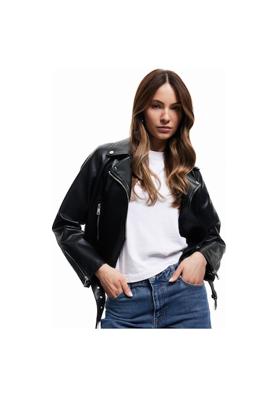Koton Cepli Uzun Kollu Fermuarlı Kruvaze Suni Deri Biker Ceket Siyah 6wak20013ew Siyah Koton Cepli Uzun Kollu Fermuarlı Kruvaze Suni Deri Biker Ceket Siyah 6wak20013ew Siyah