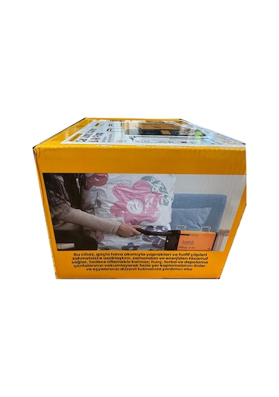 Auhma A8833 16.000 Mah 5'i 1 Arada Akü Takviyeli Şarjlı Hava Pompası Powerbank Dijital Fener & Üfleme Vakum
