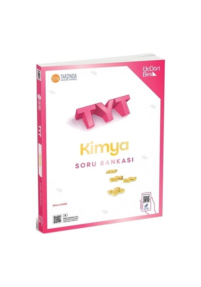 Üç Dört Beş Yayıncılık 345 Tyt - Ayt Kimya Soru Bankası Set 2 Kitap