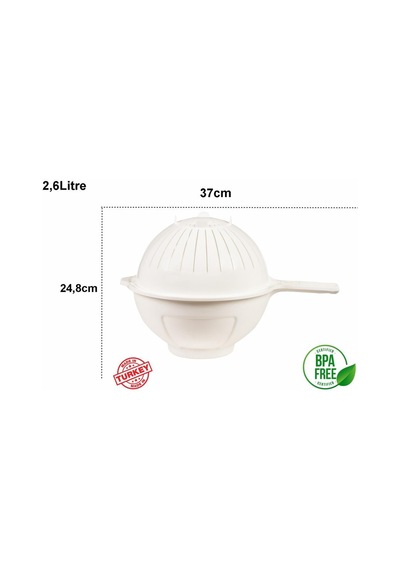 Moonstar Küvetli Süzgeç Pratik Çift Yönlü Süzgeç-Clb-355-Beyaz