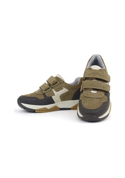 Ortopedikal 3880 RakerplusDeri K.gri Siyah Çocuk Sneakers Spor Ayakkabı Cırtlı