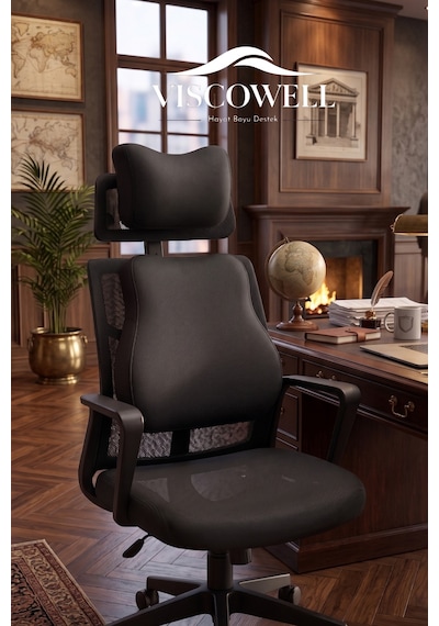 Visco 2'li Takım Set Boyun Yastığı Ve Sırt Bel Minderi Ergonomik Tasarım Ofis Ev Ve Araç İçin Kullanım