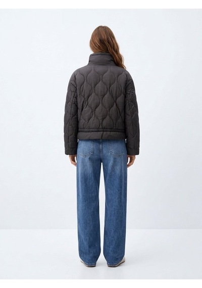 LTB Oversize Kapitone Şişme Yeşil Mont