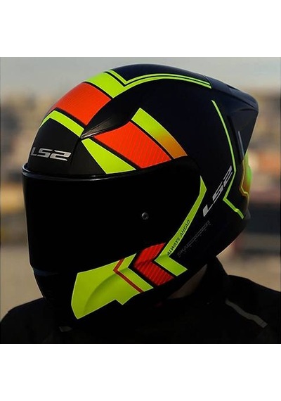 Ls2 Rapıd Race Motosiklet Kaskı Siyah-Sarı